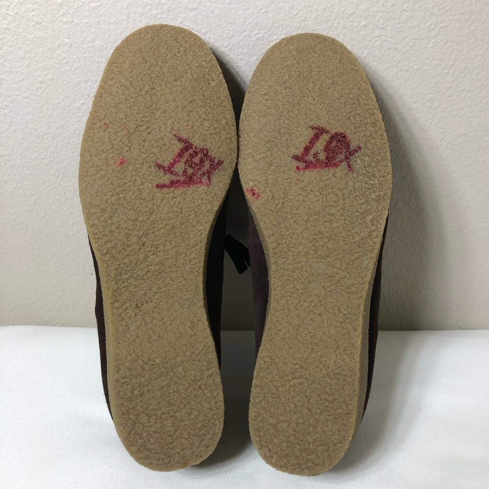 Lands' End Women's Leather Chalet Tassel Fur Lining Brown Mules Clogs 8B‎ - Picture 8 of 14